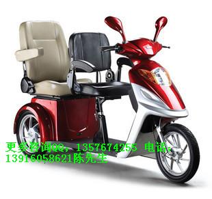 殘疾車電動(dòng)三輪車雙人雙座OB-10-08 老年人代步車