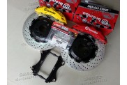 斯巴魯傲虎升級改裝BREMBO-GT剎車卡鉗碟片分泵鮑魚