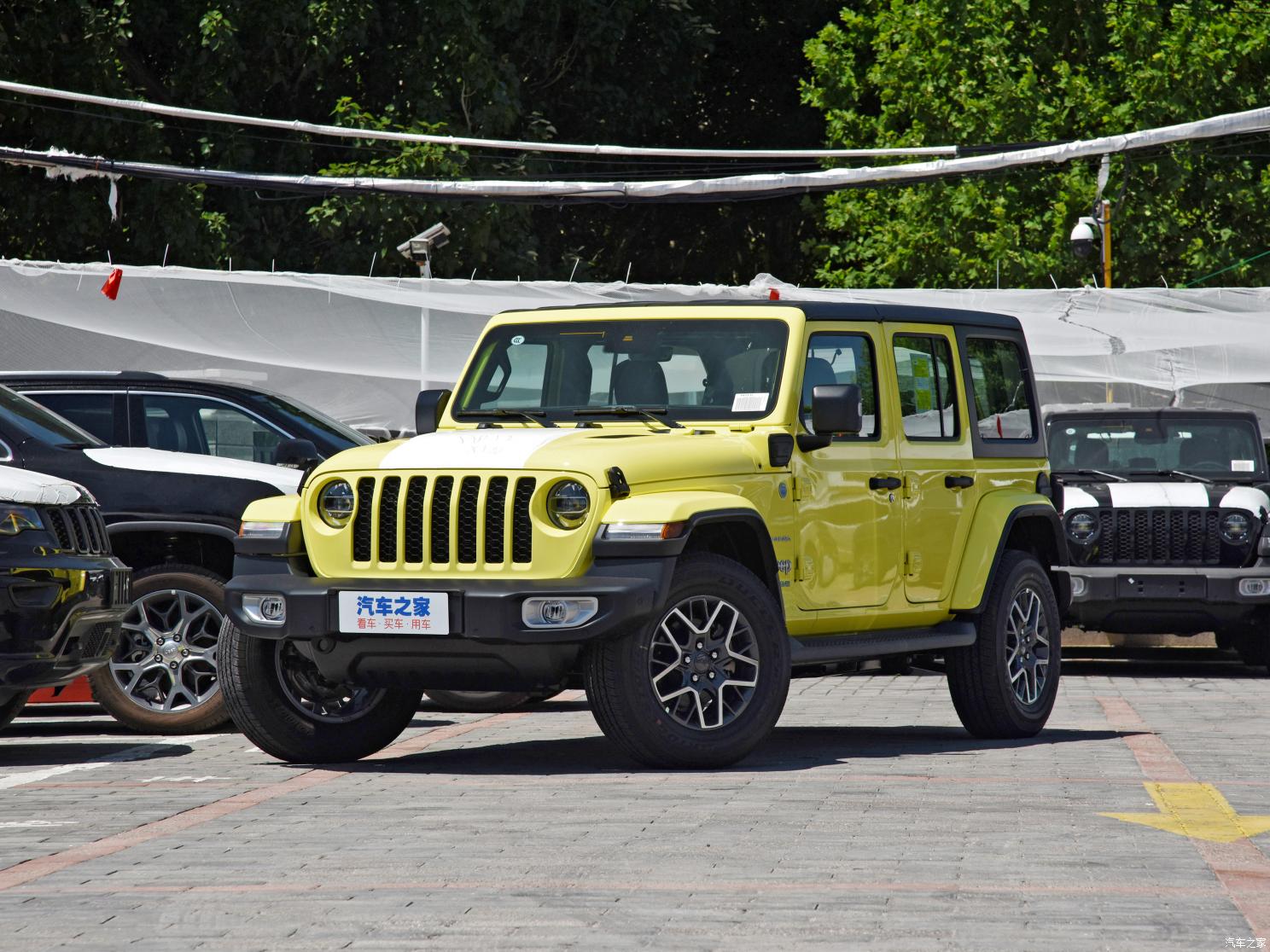 Jeep(進(jìn)口) 牧馬人新能源 2022款 四門 2.0T 4xe 撒哈拉 螢光黃限量版