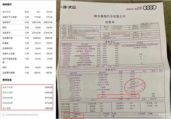 “奧迪副廠大燈”事件發(fā)酵，事故車維修造假越來(lái)越難？