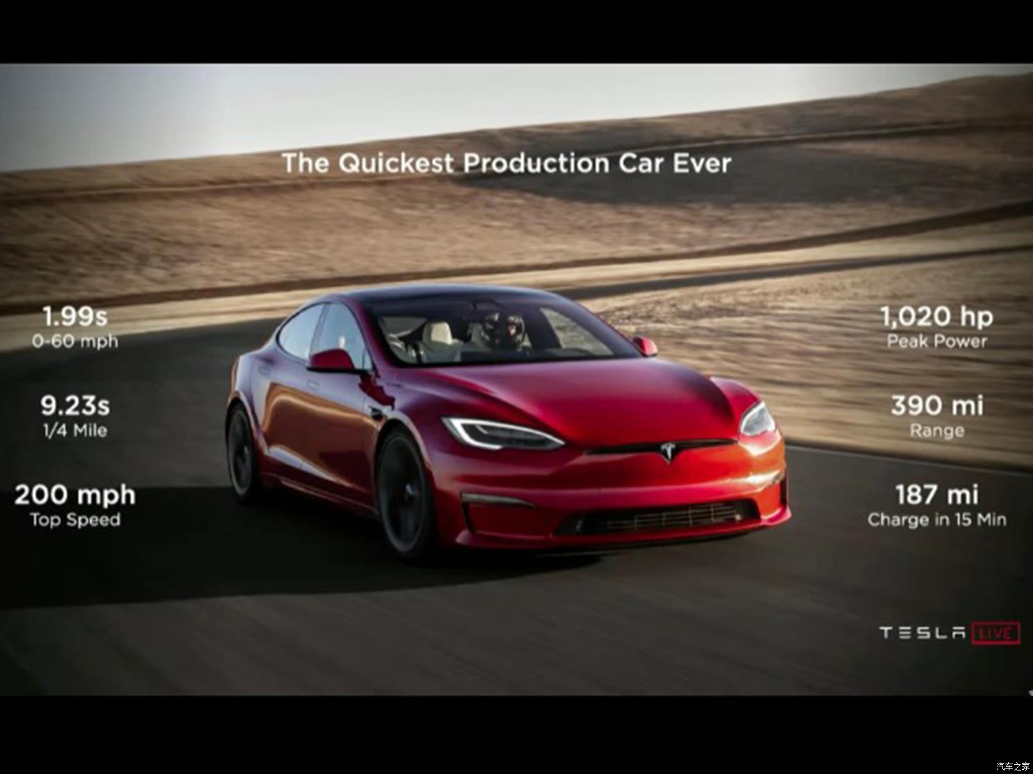 特斯拉（進(jìn)口） Model S 2021款 三電機(jī)全輪驅(qū)動(dòng) Plaid版