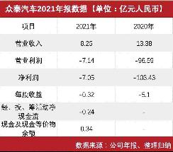 2021年凈利潤大增93%，效法新勢力是眾泰汽車唯一出路
